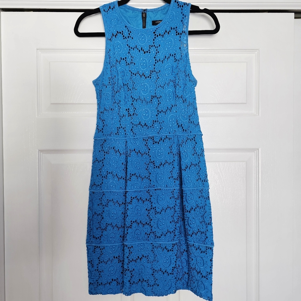 NANETTE LEPORE Blue Lace Dress
